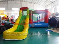 Hoop Inflatable Bouncy House With Water Slide