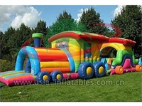 Inflatable Train Tunnel For Children Event Games