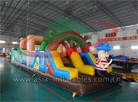 Inflatable Pirate Obstacle Course Games For Party