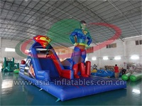 Outdoor Inflatable Super Man Obstacle Games