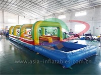 Double Lane Slip N Slide Inflatable Water Slide