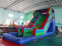 Fun Inflatable Water Slide With Pool Comob