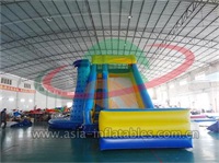 Inflatable Water Slide With Rock Climb Wall
