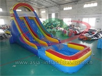 Inflatable Water Slide With Splash Pool