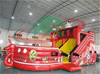 Giant Inflatable Red Pirate Ship Bouncer