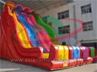 Inflatable Multi Lane Rainbow Slide