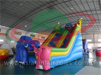 Inflatable Cartoon Elephant Slide