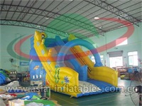 Inflatable Dry Slide With Single Lane