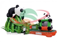 Lovely Inflatable Panda Slide