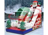 Christmas Theme Inflatable Santa Claus Slide