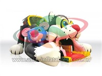 Inflatable Cat And Mouse Cartoon Slide