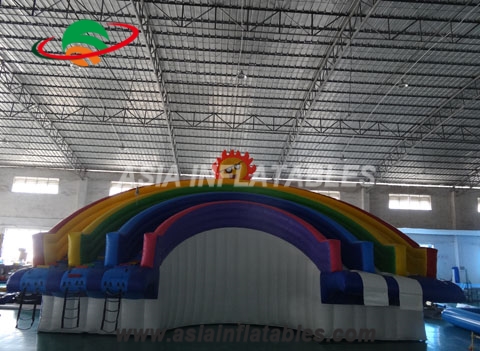 New Design Rainbow Slide Inflatable Water Park for Sale