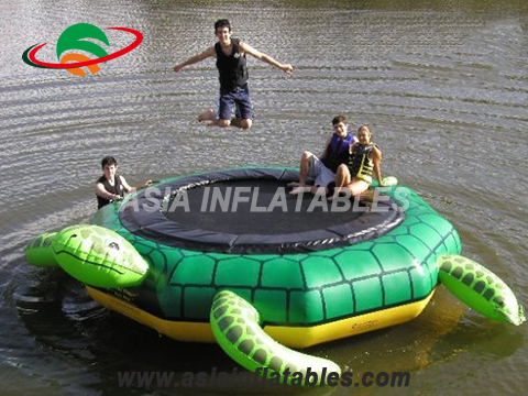 Inflatable Turtle Water Trampoline,Commercial Jumping Trampoline Water Toy