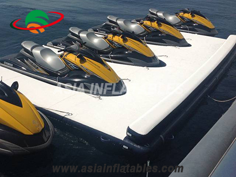 Floating Jet Ski Platform, Inflatable Seabob Dock, Water Platform for Yacht