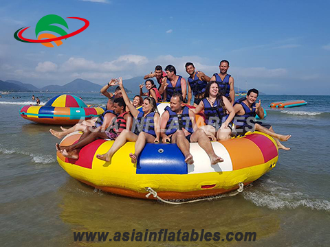 Inflatable towable boat toys, inflatable disco boat for adults and kids
