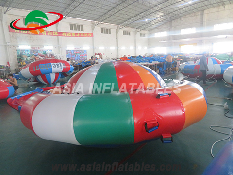 Customized Towable Inflatable Disco Boat Water Games For Sea Lake