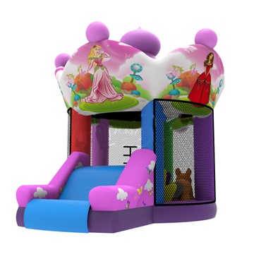 Inflatable Pink Mini Bouncer Castle with Slide