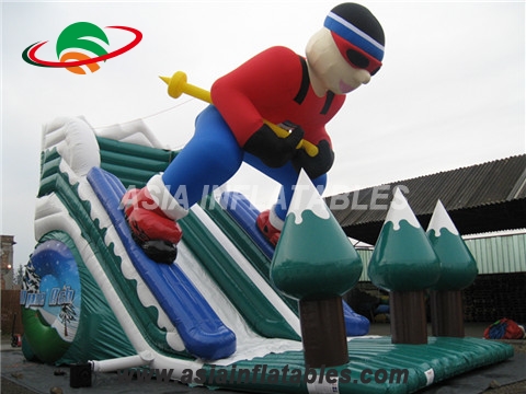 Inflatable Alpine Rush With Man Slide