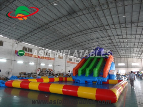 New Design Inflatable Water Park with Octopus Water Slide