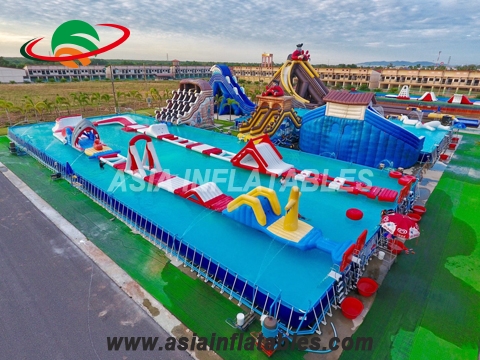 Durable and Creative Inflatable Water Fun Parks for Rentals