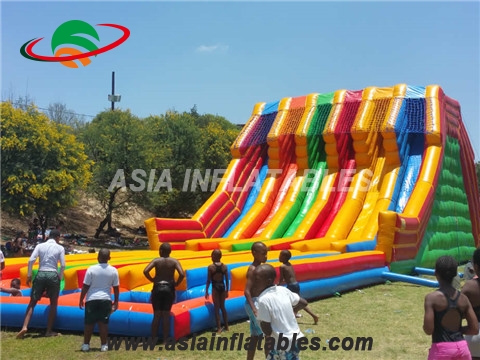 Top quality race inflatable multi lanes slide for outdoor games