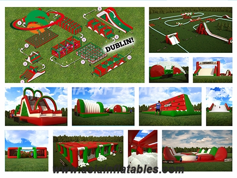 839ft/272m Obstacle Course, World Biggest Obstacle Course Inflatable
