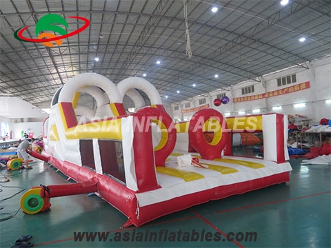 Backyard Obstacle Challenge, Inflatable Obstacle Course Interactive Games