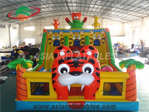Inflatable Tiger Fun Playground For Event