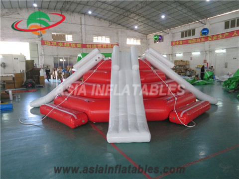 Custom Inflatable Four Slide Splash at Water Park