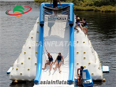 Inflatable Iceberg With Slide Challenge at Water Park
